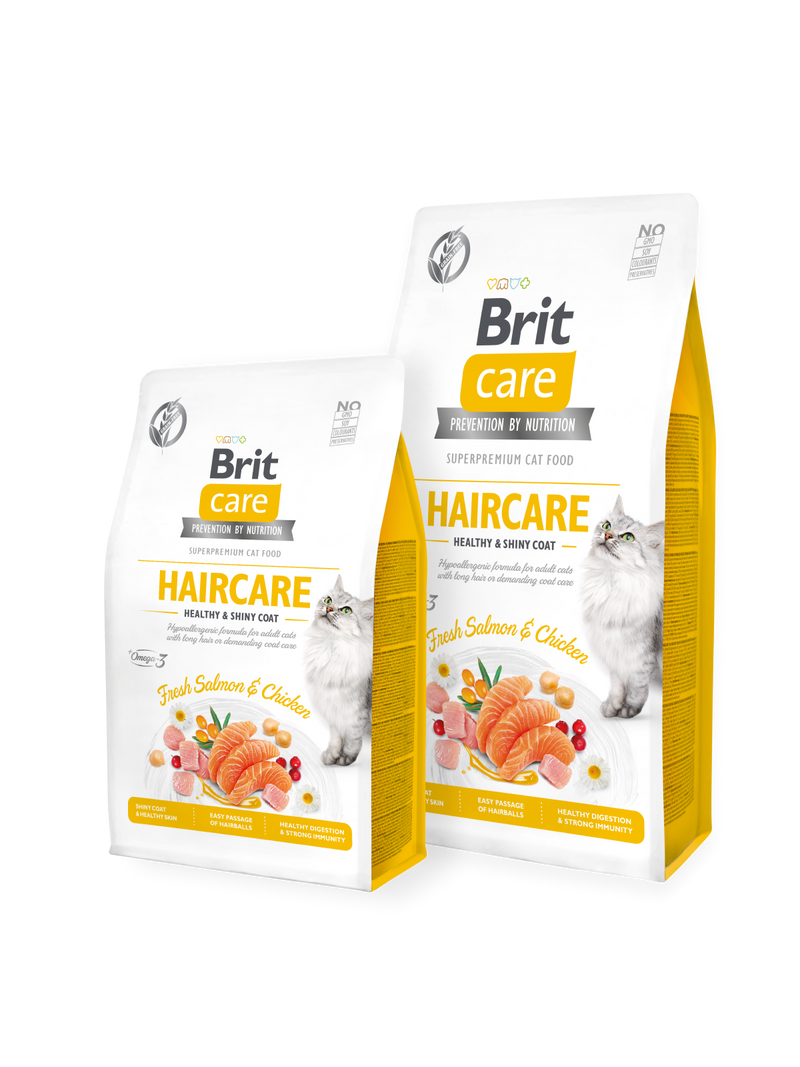 Brit Care Gatos Grain-Free Haircare Healthy & Shiny Coat 2Kg