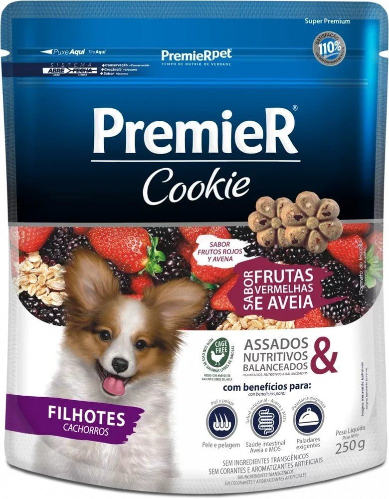 Premier Cookie Cachorros Frutos Rojos Galletas 250 gr