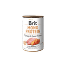 Comida húmeda Brit Mono Protein Turkey & Sweet Potato 400g