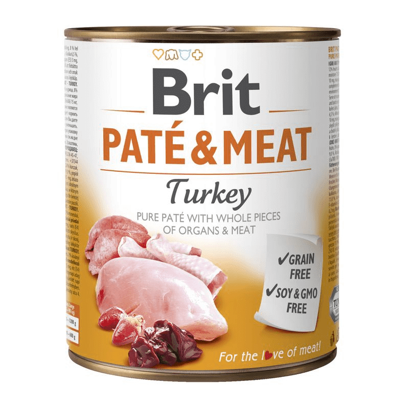 Comida húmeda Brit Paté & Meat Turkey 400g