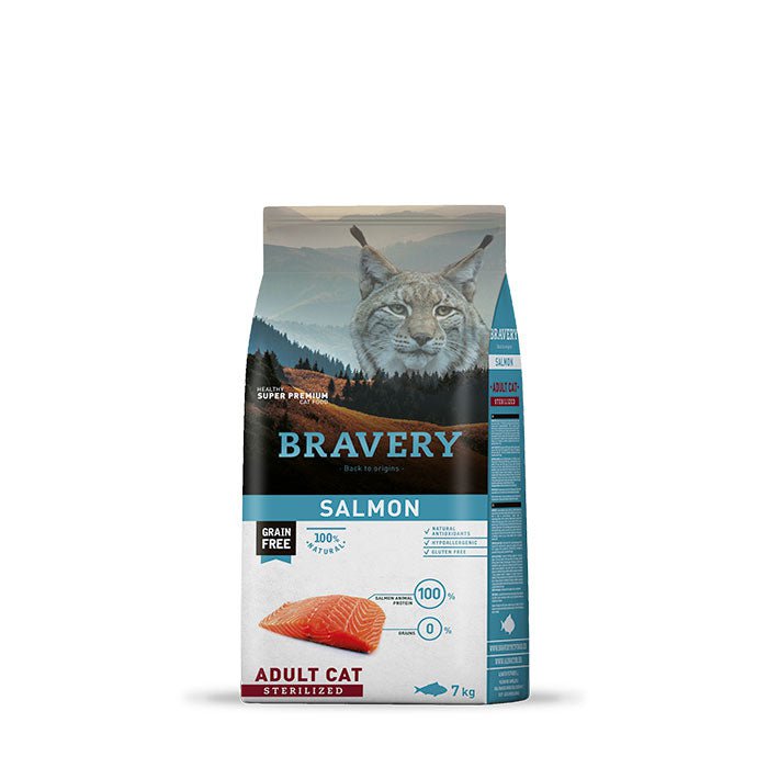 BRAVERY Gato Salmon Esterilizado 2 Kg