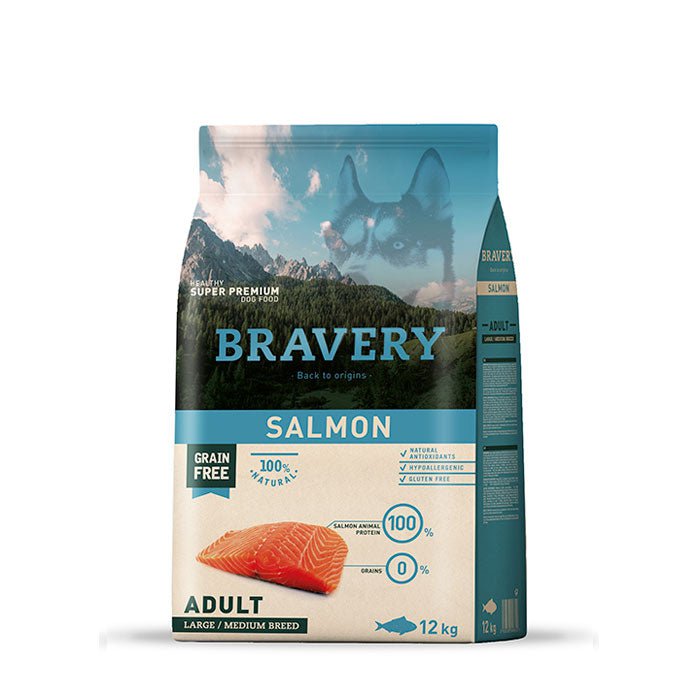 BRAVERY Salmón Adulto Large/Medium 12 Kg